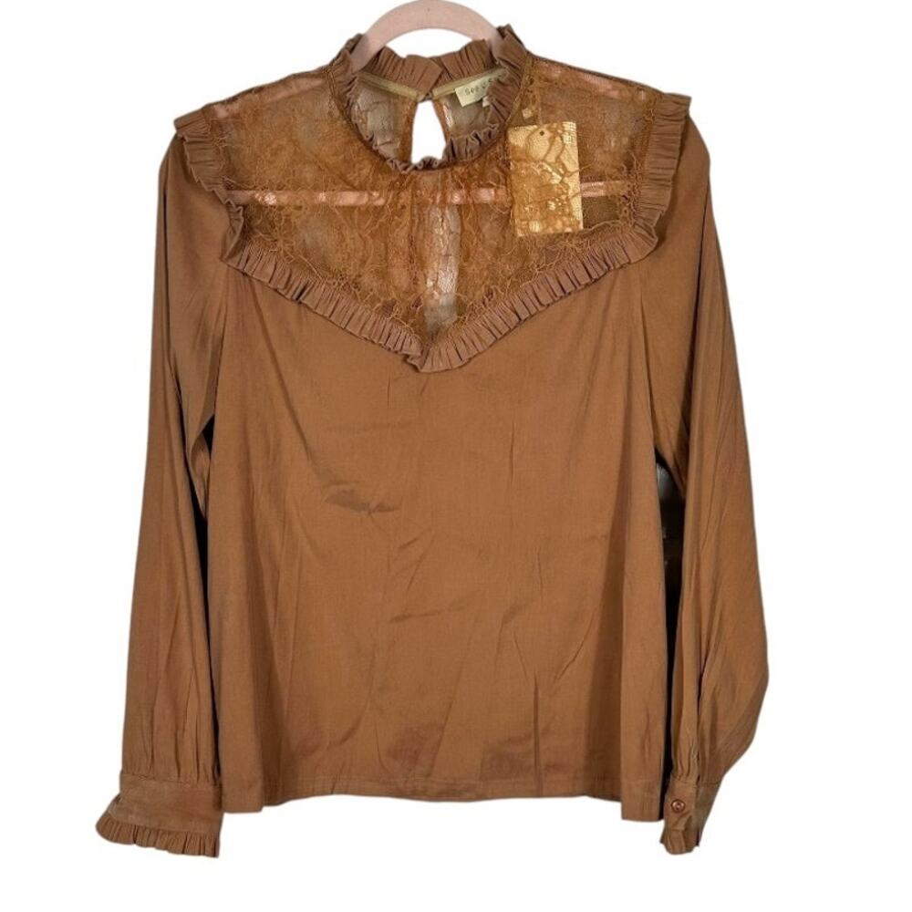 See U Soon Brown Top Small